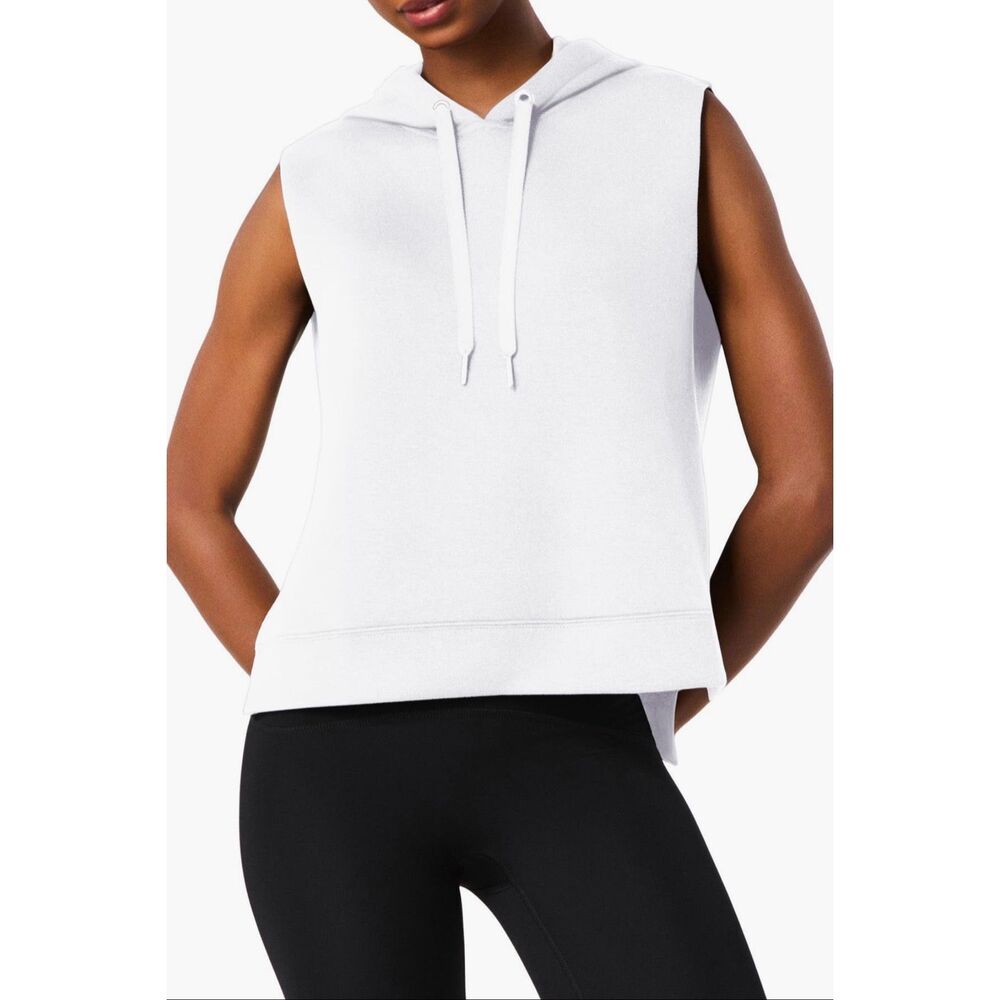 Spanx Air Essentials Sleeveless Hoodie in Powder Size XL